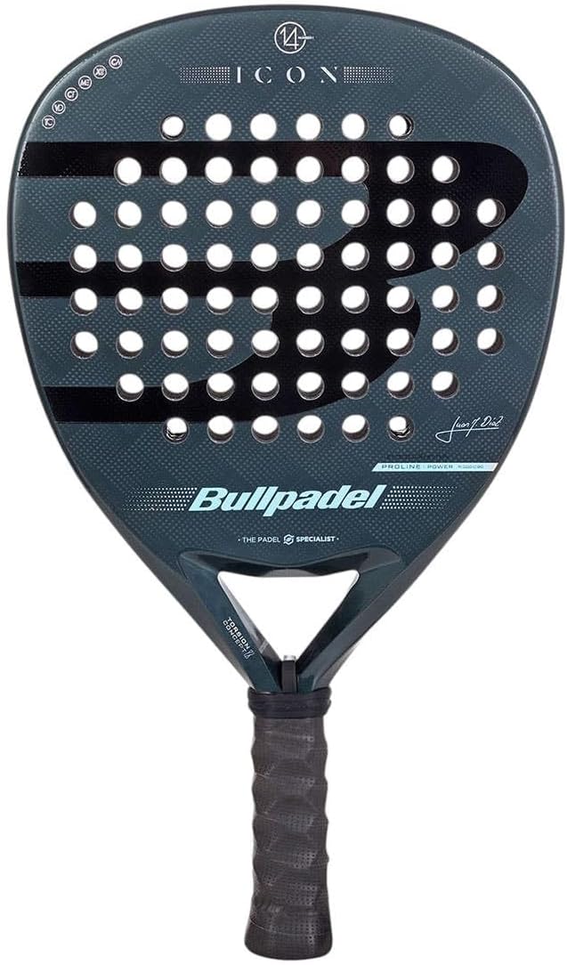 Bullpadel Icon 25 padel racket with ergonomic grip and sleek design, ideal for players seeking control and power.