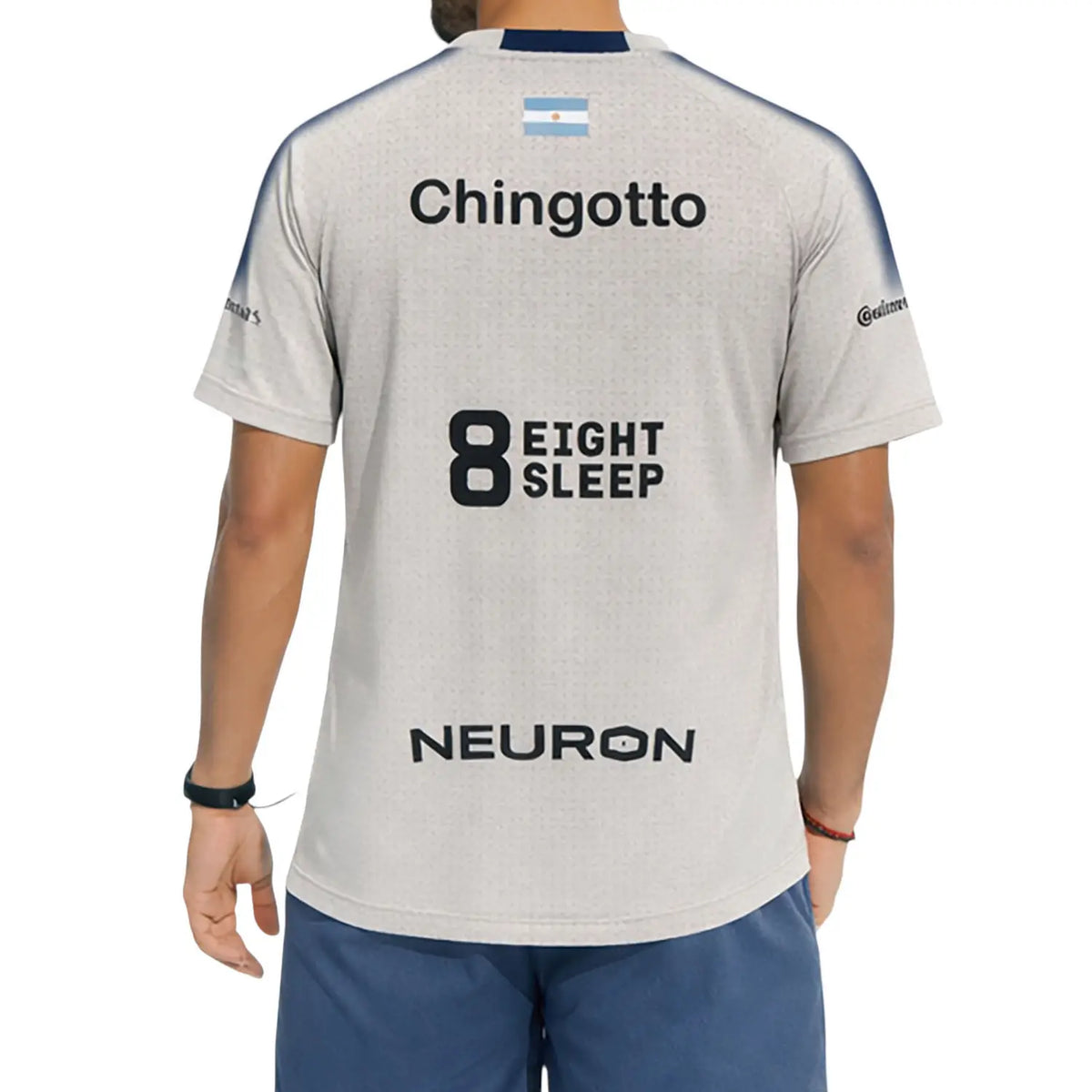 Bullpadel Chingotto Montse Arena Vigore padel T-shirt in large size, featuring breathable fabric and athletic fit for sports performance.