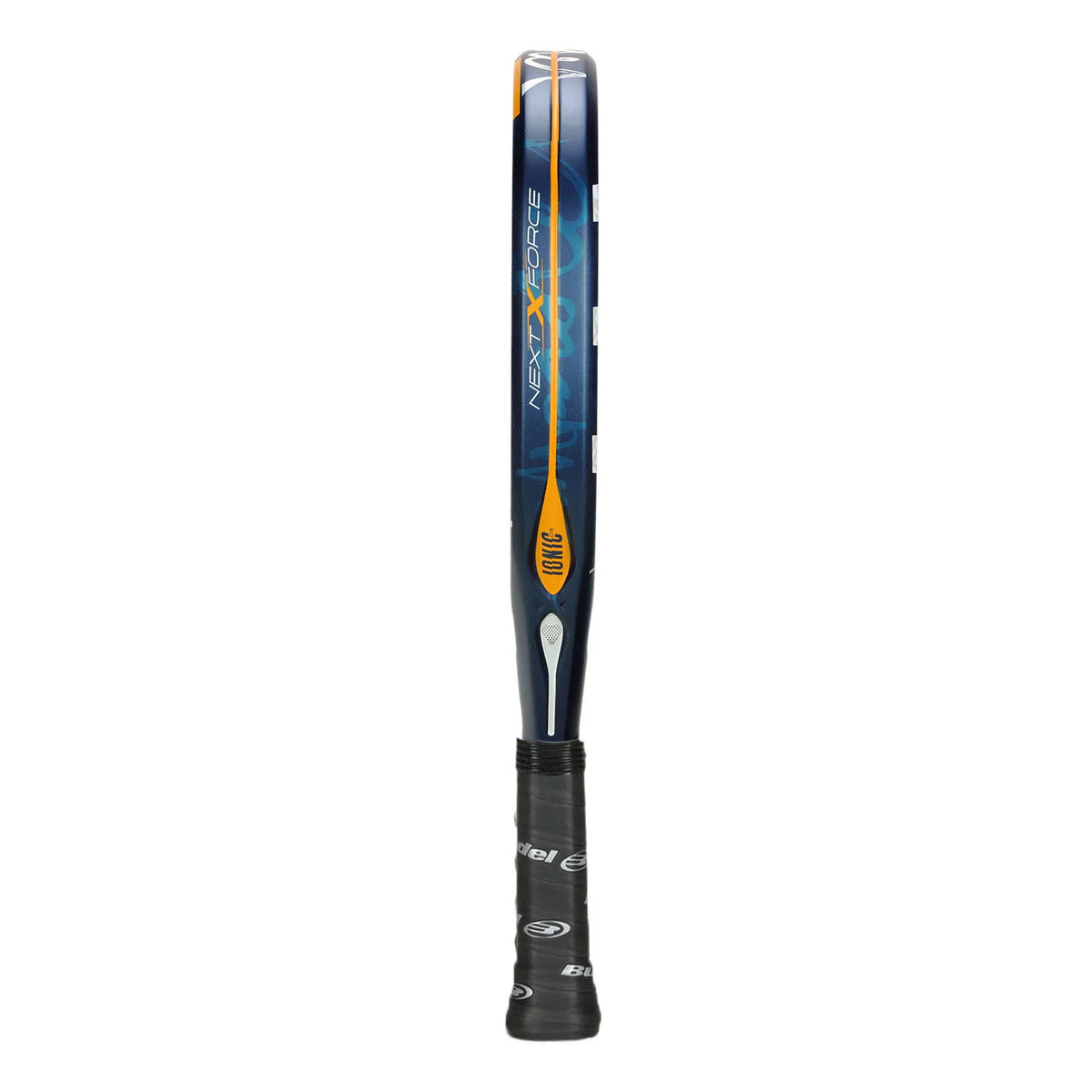 Bullpadel Ionic Control 25 padel racket with a sleek design, featuring a lightweight frame and ergonomic grip for optimal control.