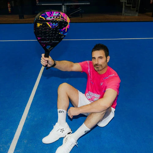 Bullpadel Neuron 02 Edge ORLINSK special edition padel racket with sleek design and ergonomic grip, perfect for competitive play.