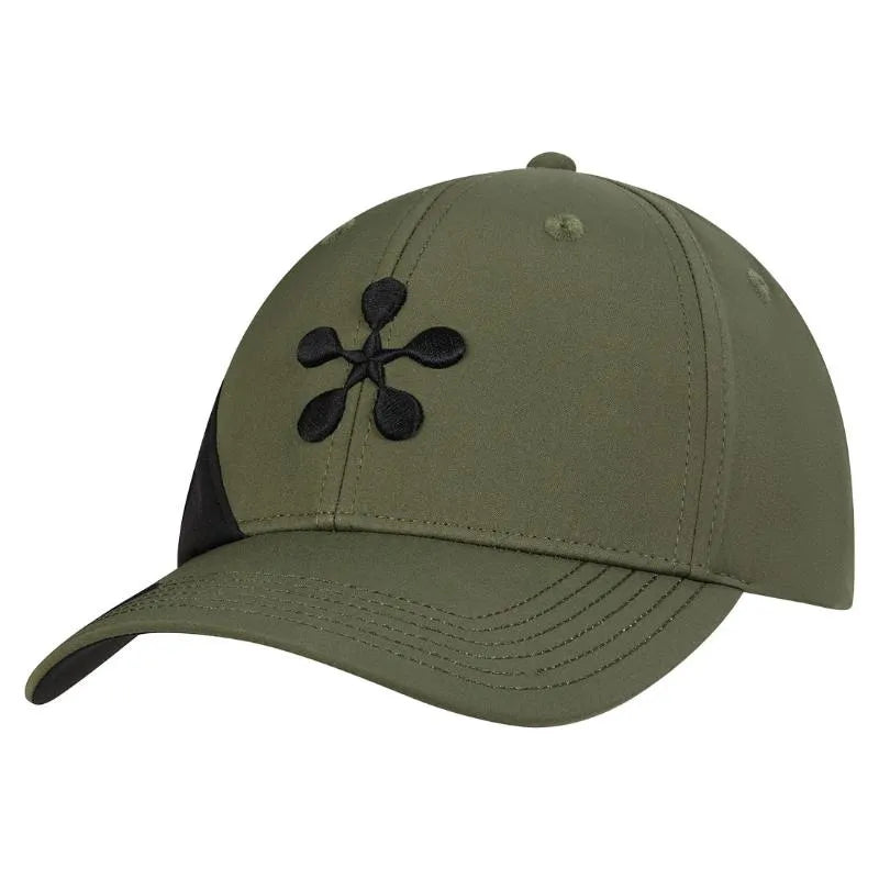 Bullpadel Premier Padel baseball cap in khaki with curved brim and adjustable strap, designed for sporty and casual wear.