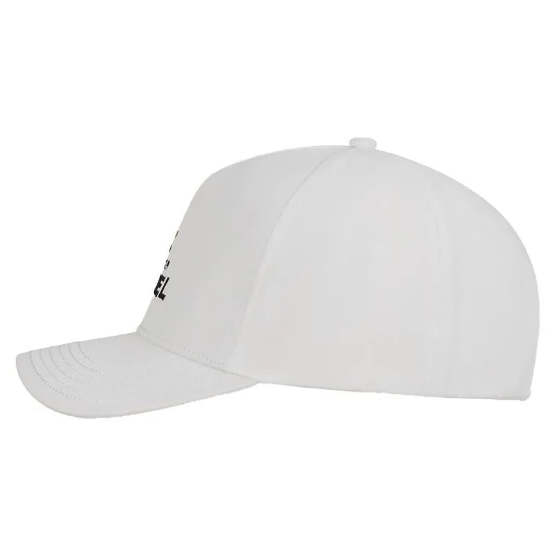 Bullpadel Premier Padel off-white baseball cap with adjustable strap and curved brim, sporty and casual accessory.
