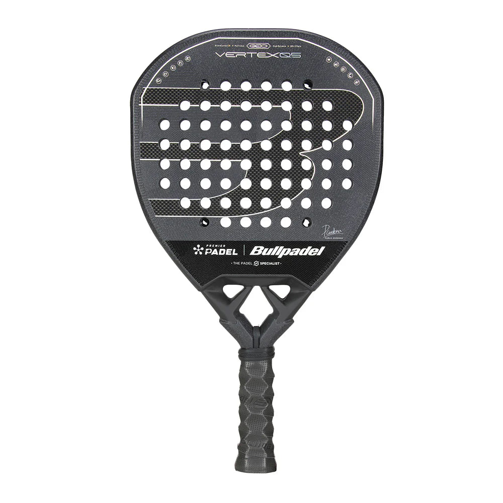 Bullpadel Vertex 05 Geo Premier Padel racket with ergonomic grip and sleek design for professional padel gameplay