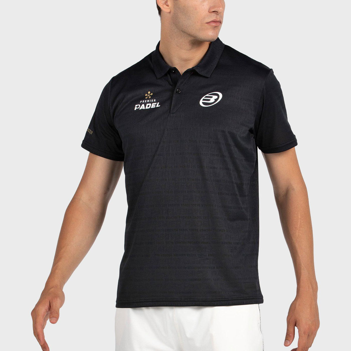 Bullpadel Premier Padel Pompier Polo Shirt – Black