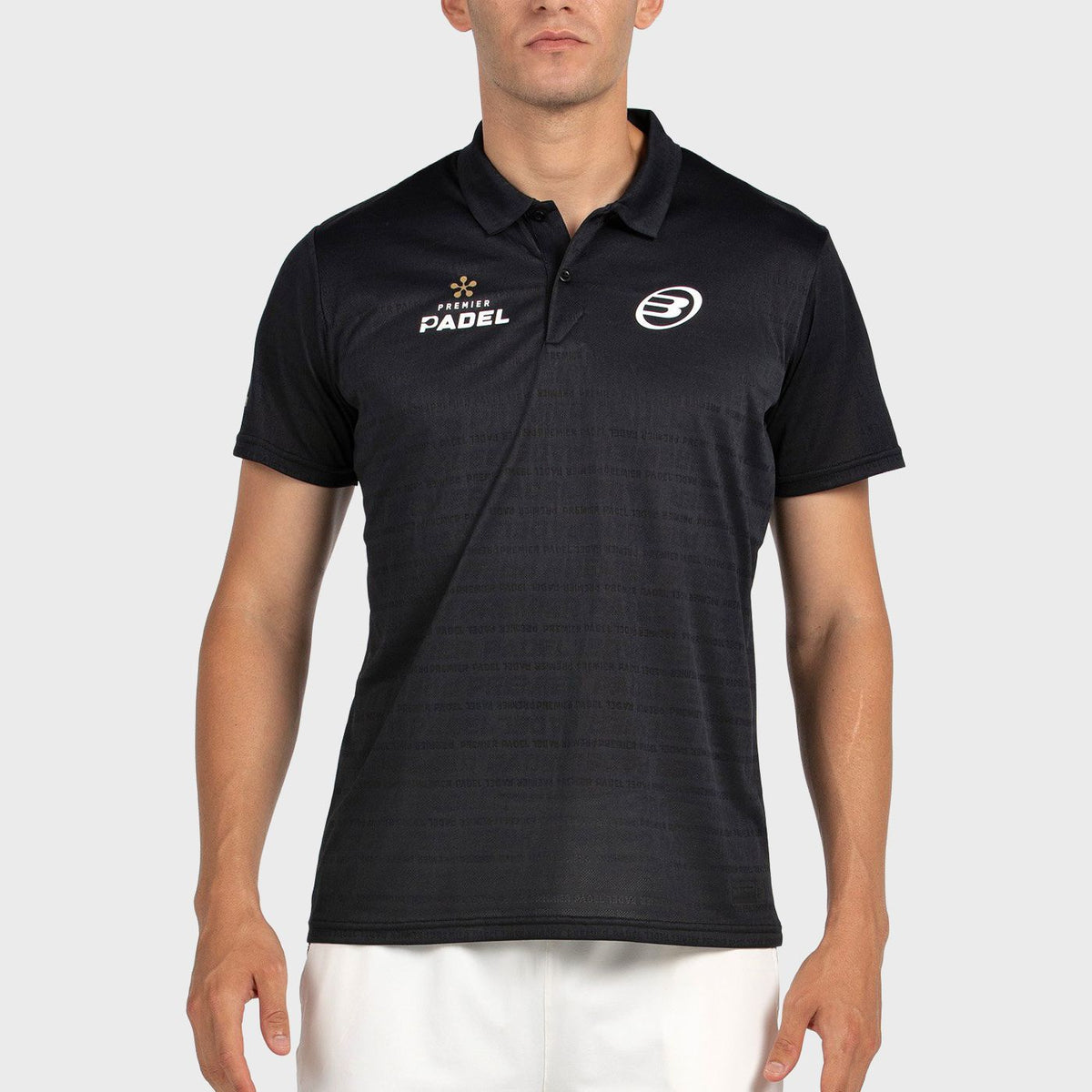 Bullpadel Premier Padel Pompier Polo Shirt – Black