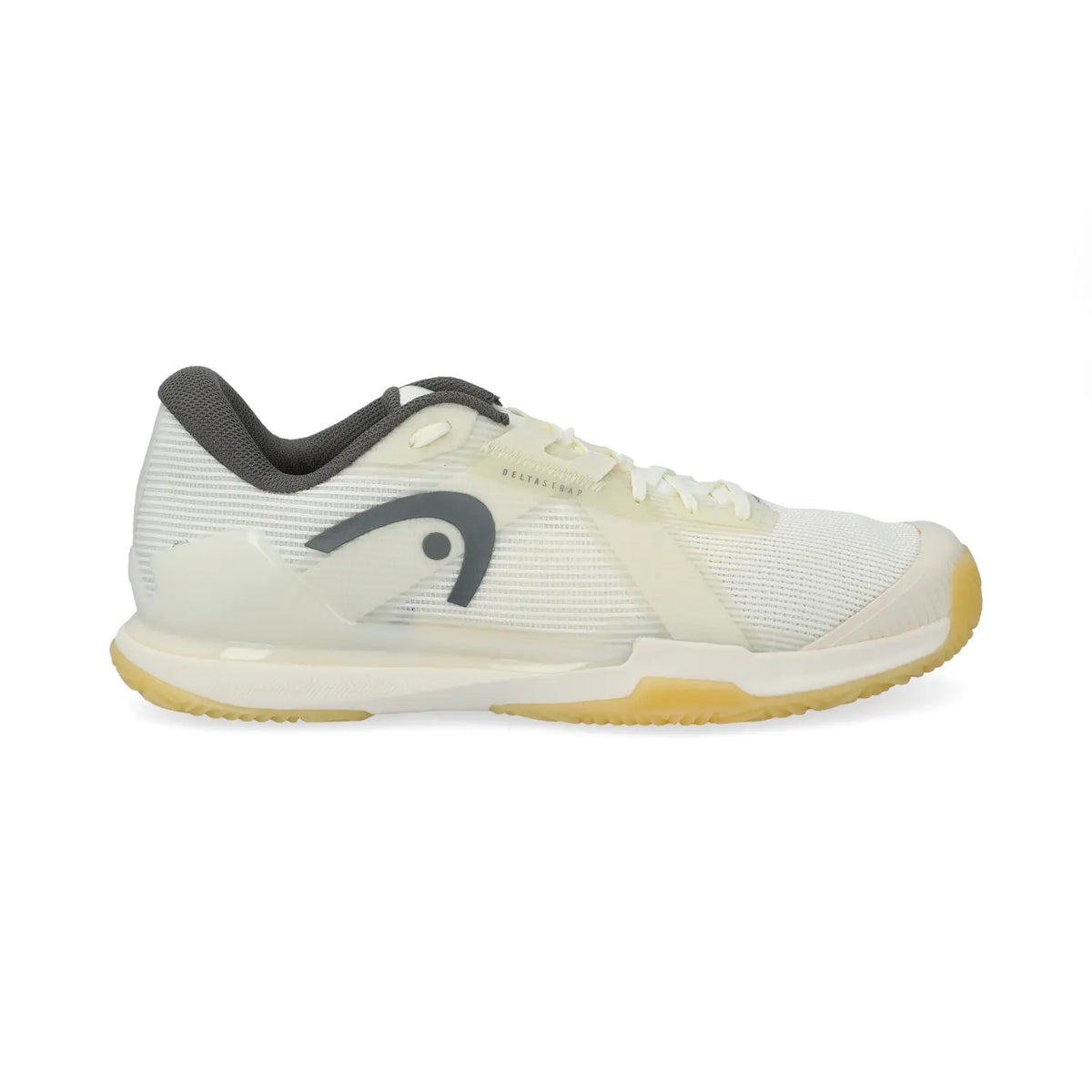 Head Sprint Pro 4.0 white court shoes for men, featuring a sleek design and supportive sole, size 9.5.
