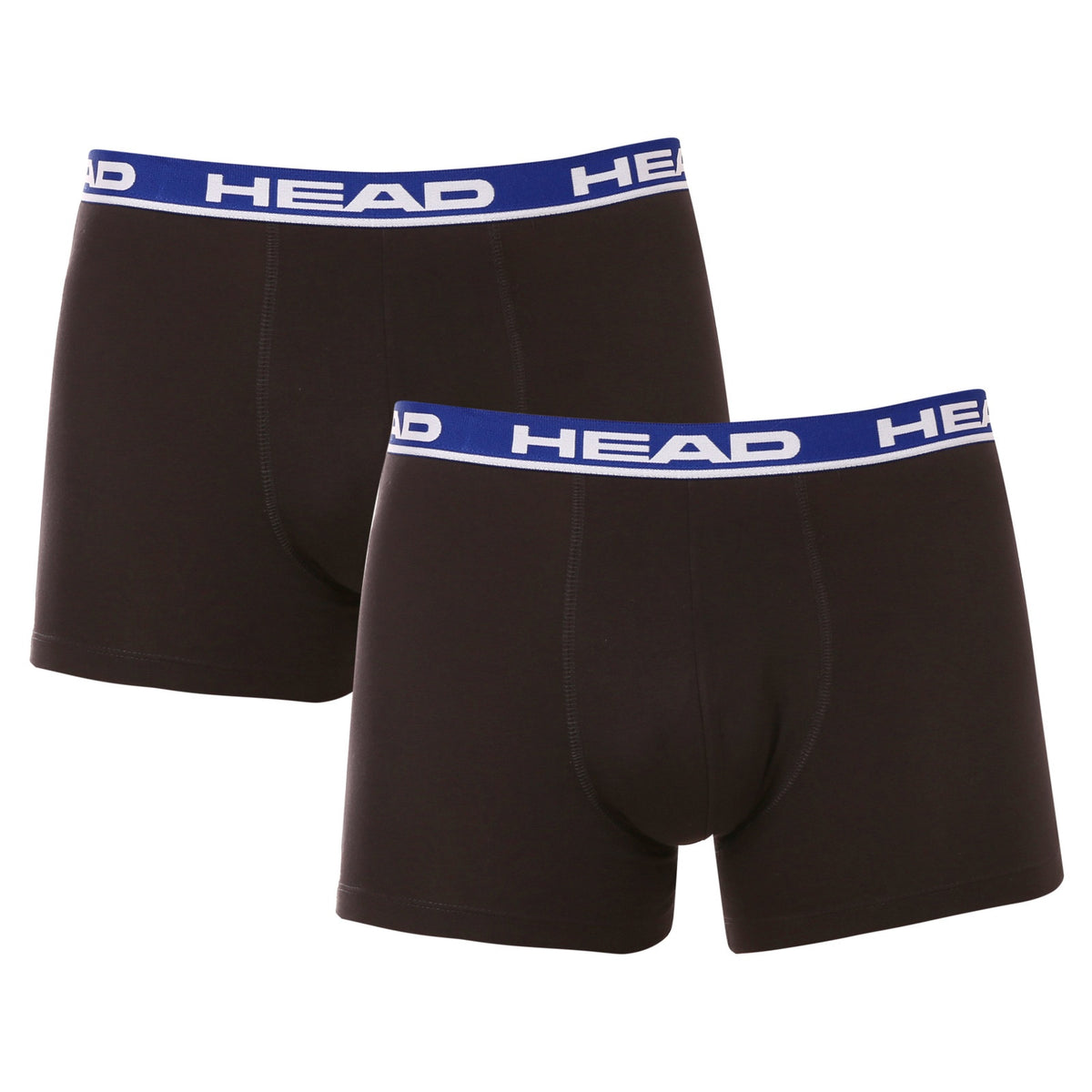 HEAD Basic Boxer Briefs 2 Pack – Black/Blue