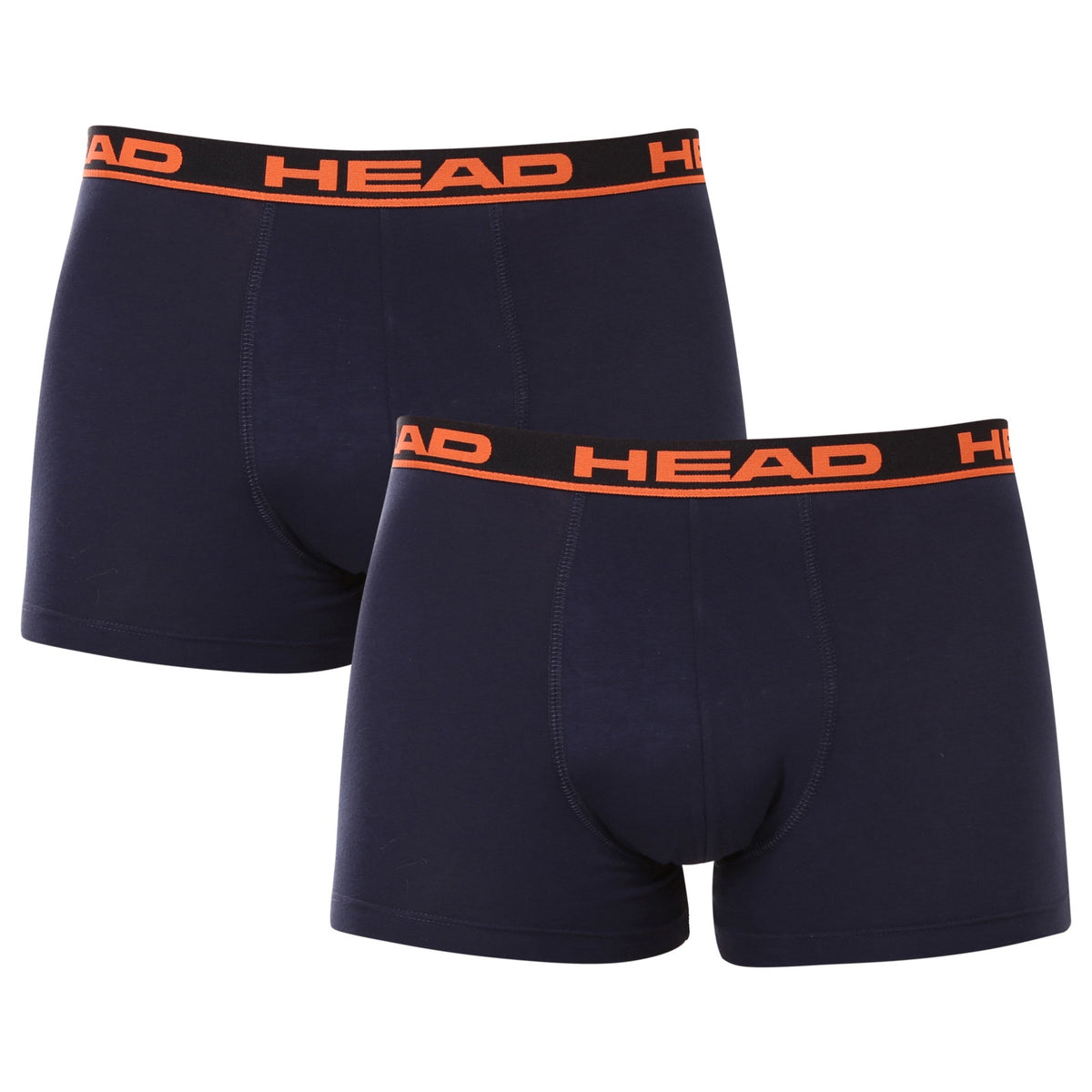 HEAD Basic Boxer Briefs 2 Pack – Navy/Orange