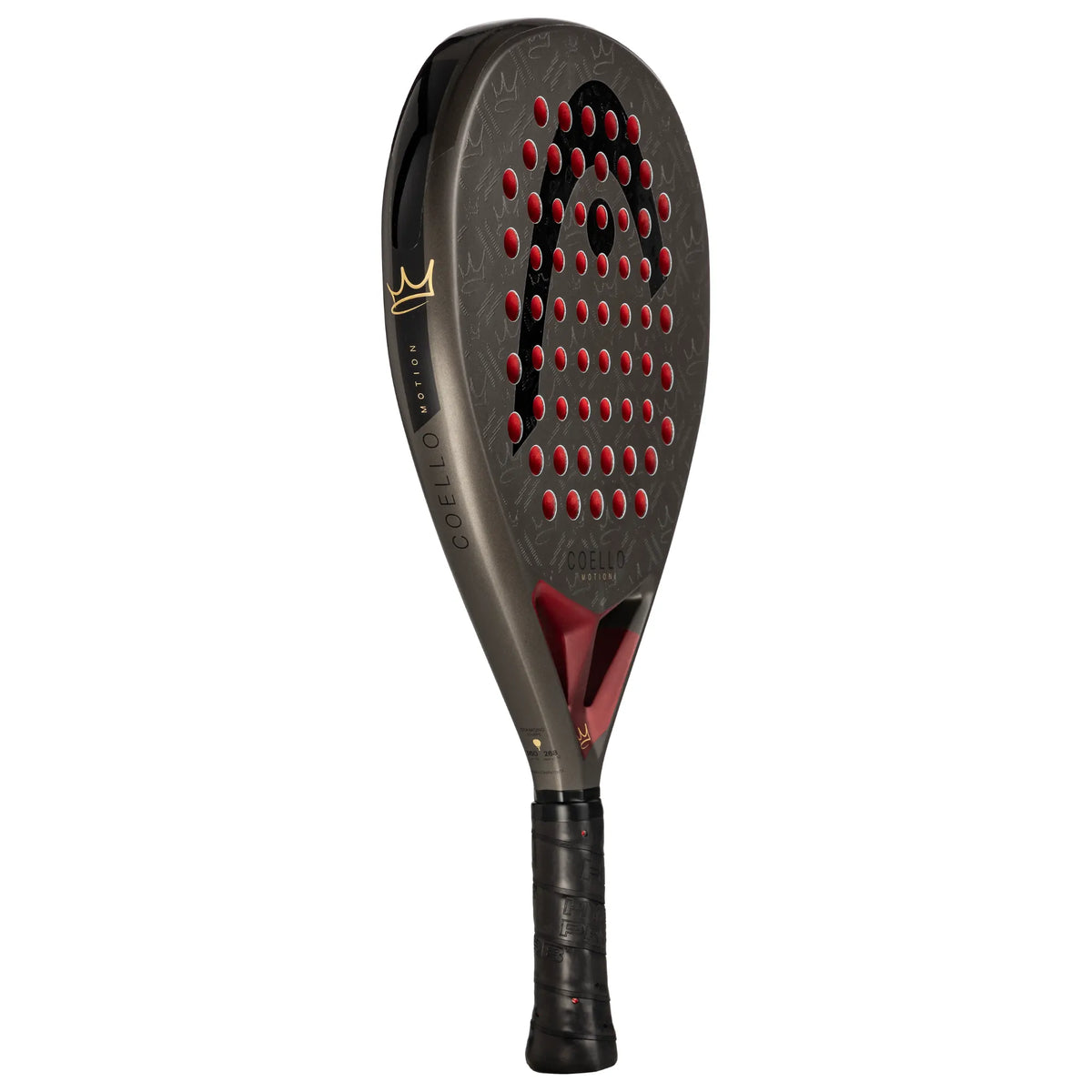 HEAD Coello Motion 2026 padel racket by My Store, featuring a sleek design and lightweight frame for optimal control and power.