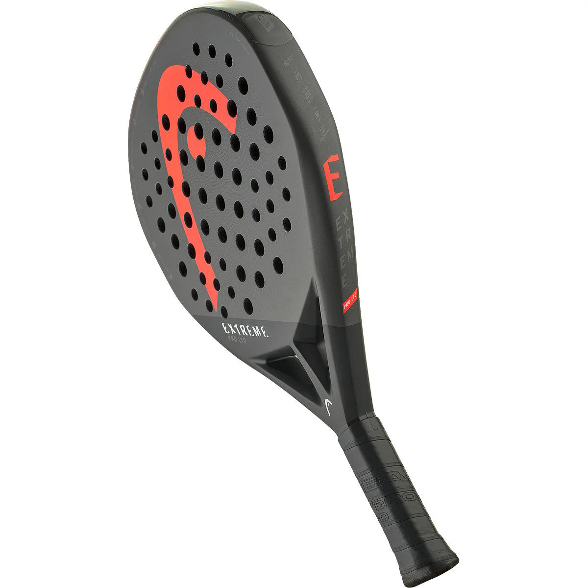Head Extreme Pro Arturo Coello padel racket with black and orange design, featuring a sleek, lightweight frame and grip.