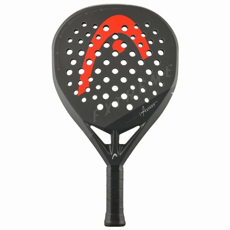 Head Extreme Pro Arturo Coello padel racket with black and yellow design, featuring a lightweight frame and grip for enhanced control