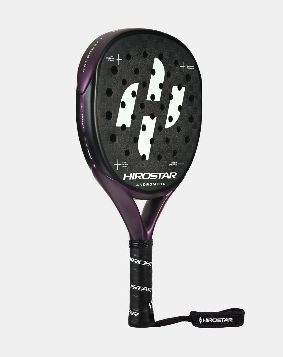 Hirostar Andromeda 25 Padel Racket by PDLSport with a sleek design and lightweight frame for optimal performance
