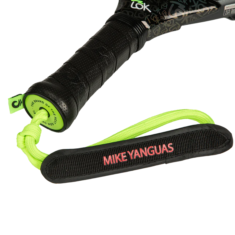 Lok Maxx Hype Yanguas World padel racket from My Store, featuring a vibrant design and lightweight construction for competitive play.