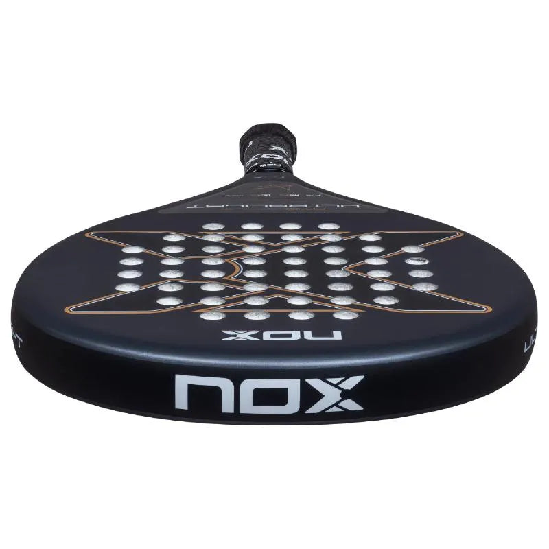 NOX AT10 Genius Ultralight 2026 tennis racket with lightweight frame and sleek design, ideal for advanced players.