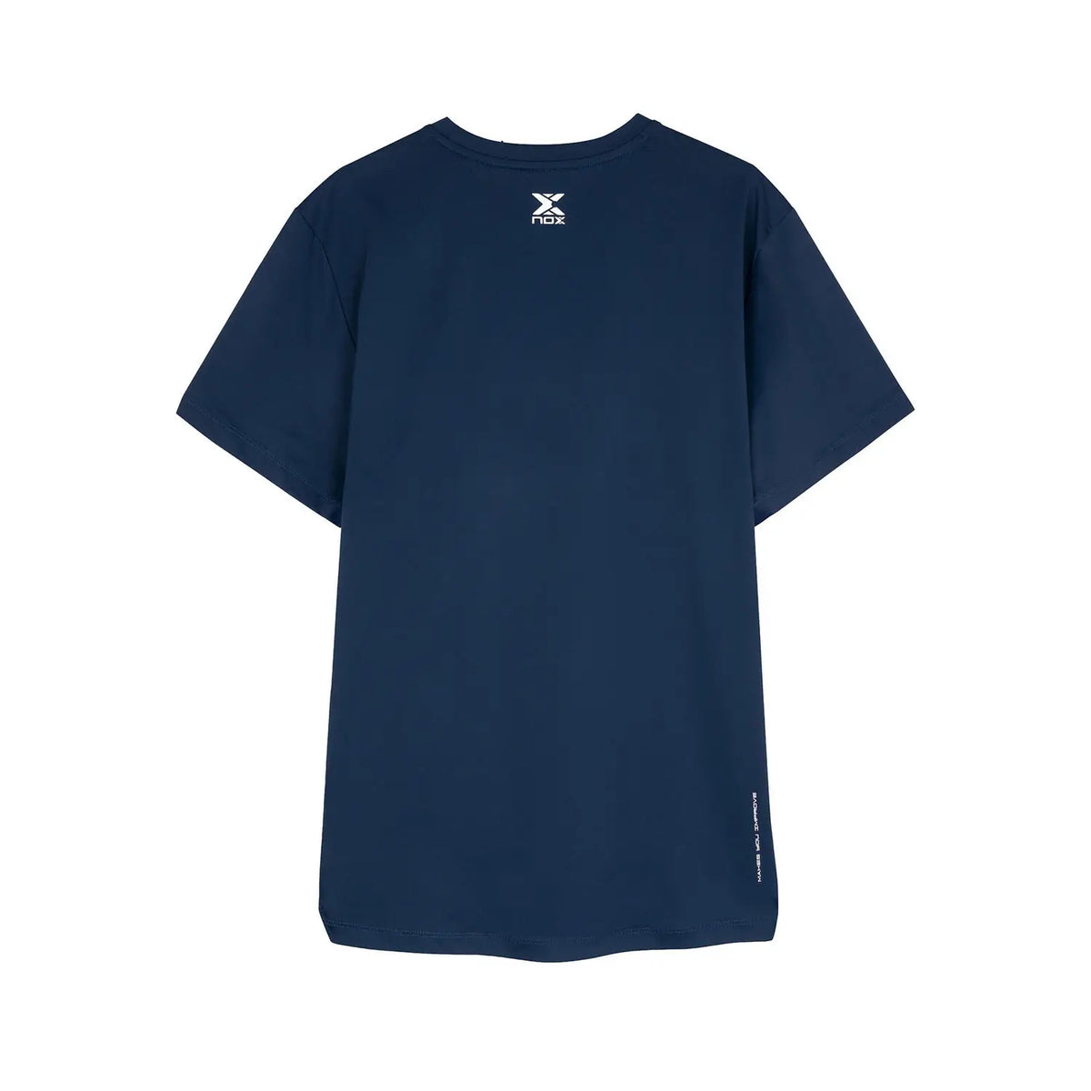 Navy blue NOX Team T-Shirt in small size, showing front view with logo and casual fit, made of comfortable fabric.