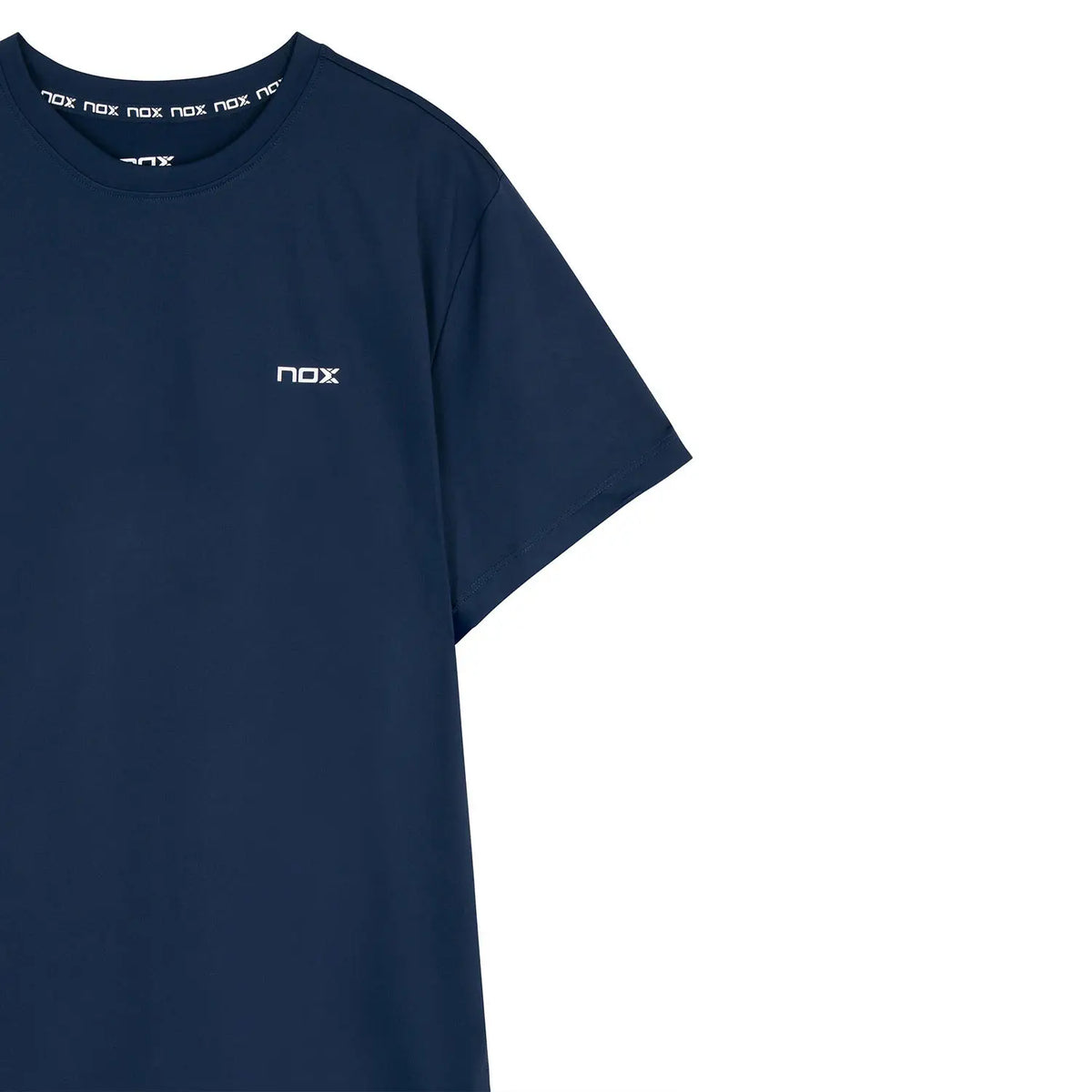 Navy blue NOX Team T-Shirt in small size, featuring the NOX brand logo on the front, displayed on a mannequin.