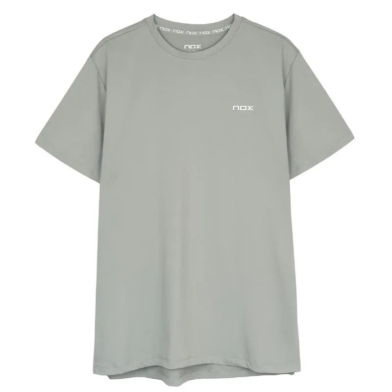 Grey NOX Team T-Shirt in Medium size featuring a classic crew neck and team logo on the front.