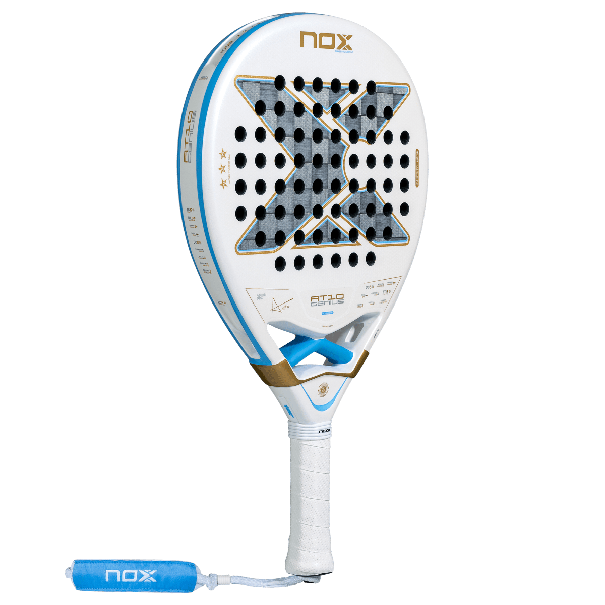 NOX AT10 Genius 18K Alum Buenos Aires P1 Limited Edition Padel Racket