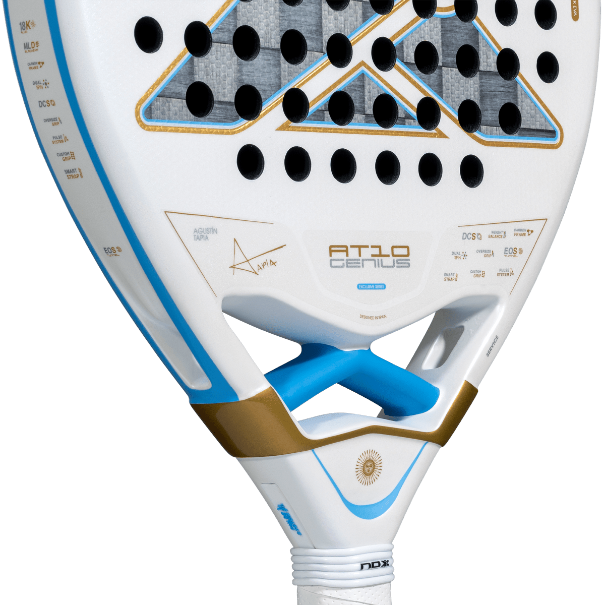 NOX AT10 Genius 18K Alum Buenos Aires P1 Limited Edition Padel Racket