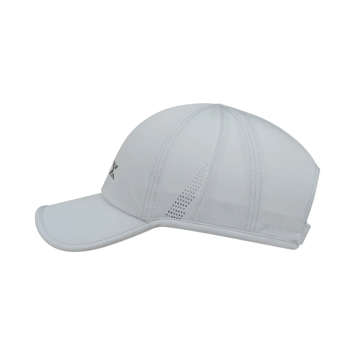Nox grey cap with adjustable strap, featuring the NOX logo on the front, casual sportswear headwear for everyday wear.