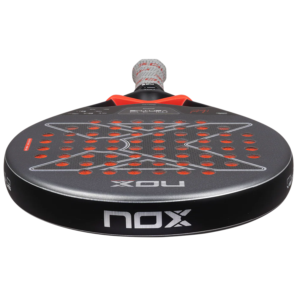 Nox ML10 Ventus Control 3K padel racket with a sleek design and grip handle, designed for precise control and performance.
