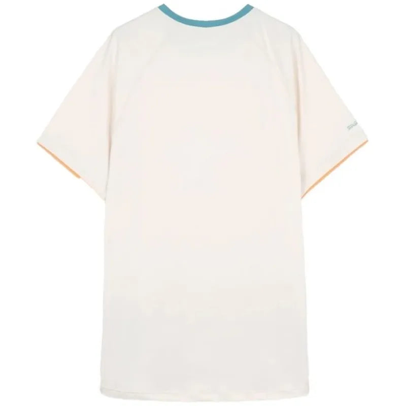 NOX Pro T-Shirt in vanilla color, size XL, featuring a comfortable fit and minimalistic design, displayed flat on a white background.