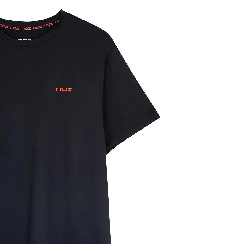 Black NOX Team T-Shirt in XL size displayed, featuring the NOX logo on front in a casual, comfortable design.