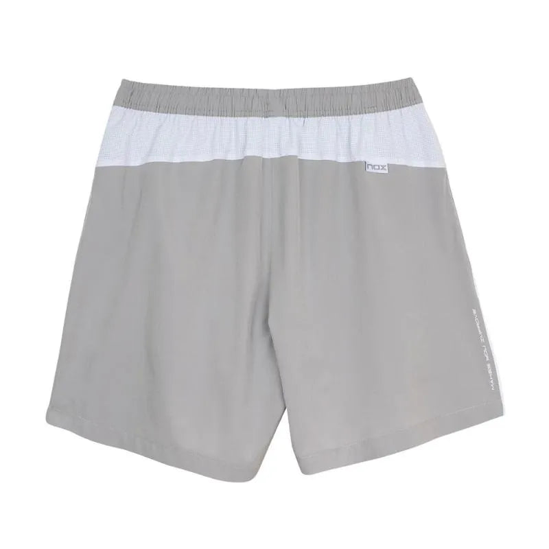 Nox Team grey shorts in medium size, casual athletic shorts made of lightweight fabric with an elastic waistband.