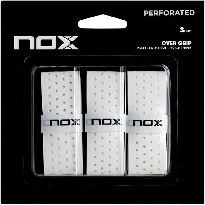 NOX White Perforated 3 Pack Grips