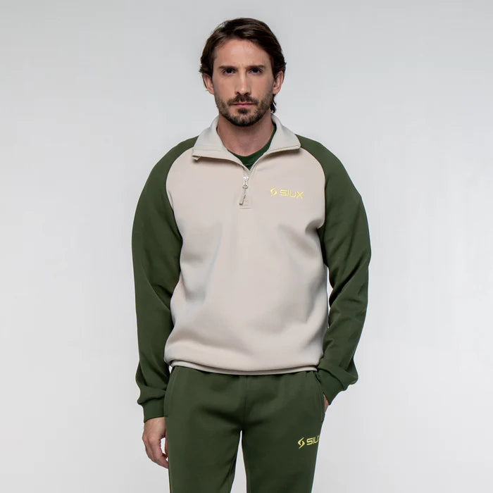 Green Siux Gareh 26 sweatshirt by PDLSport, shown with a comfortable fit and casual style on a white background.