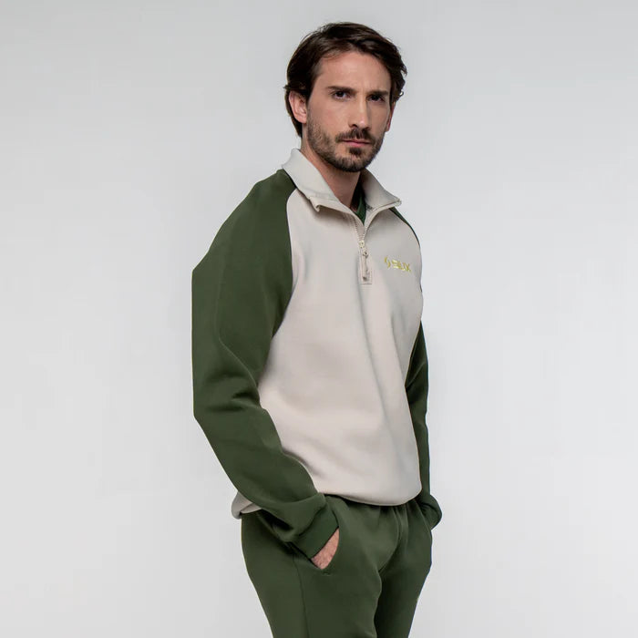 Green Siux Gareh 26 sweatshirt by PDLSport featuring a comfortable fit and stylish design on a plain background.