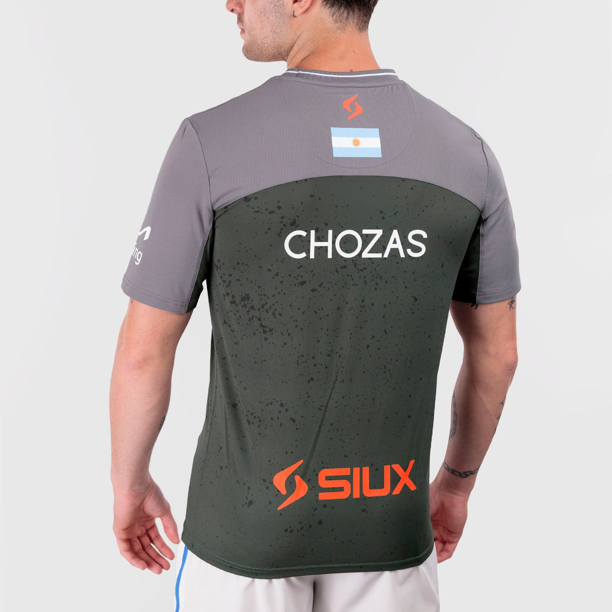 Siux Replica Pegasus X Alex Chozas 26 Men’s Padel T-Shirt – Grey