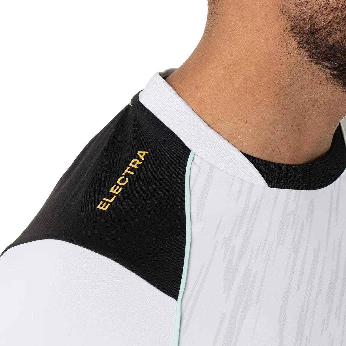 White SIUX ELECTRA STUPA OFFICIAL 2025 T-shirt by PDLSport, medium size, with a bold graphic design on the front.