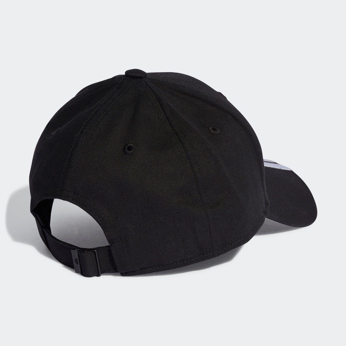 Adidas 3-Stripes Cotton Twill Baseball Cap – Black/White