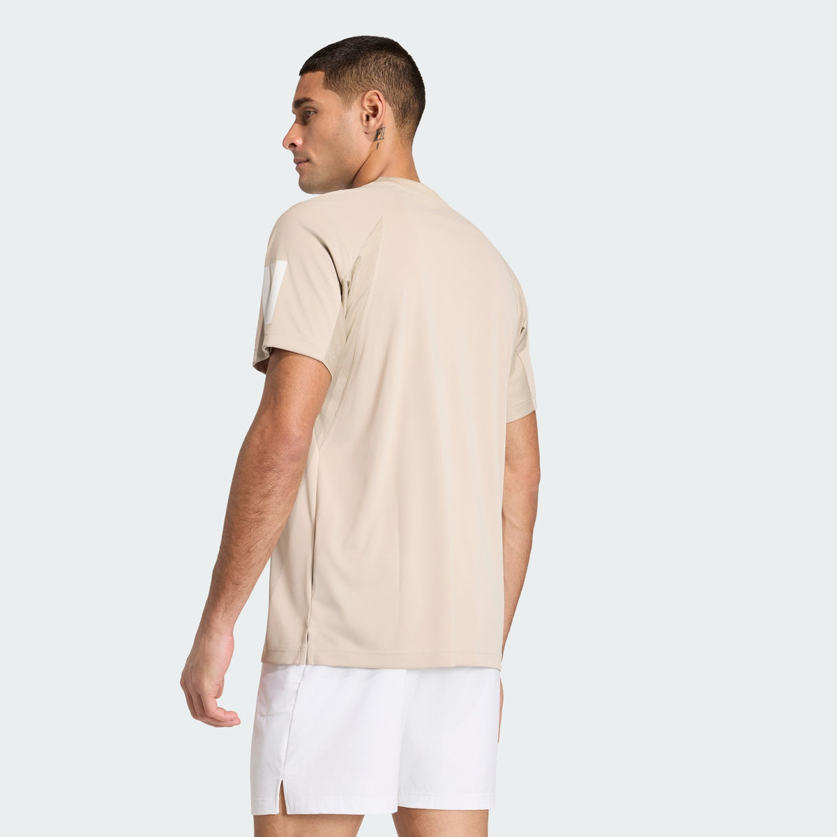 Adidas Club Climacool 3-Stripes Tennis T-Shirt – Khaki Three