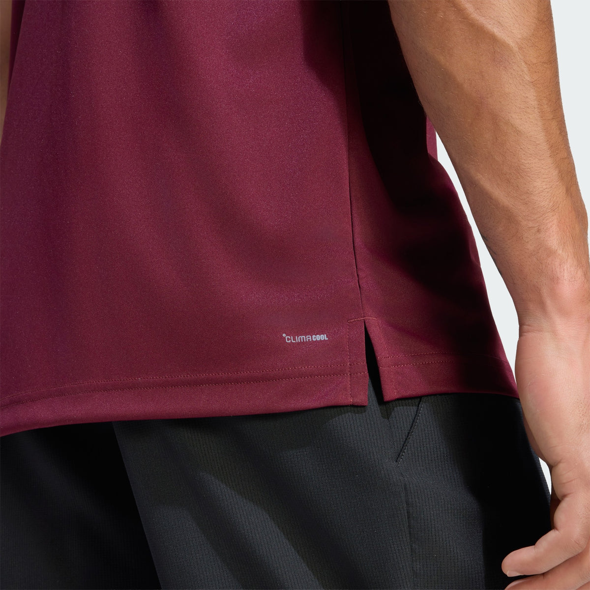 Adidas Club Climacool 3-Stripes Tennis T-Shirt – Maroon