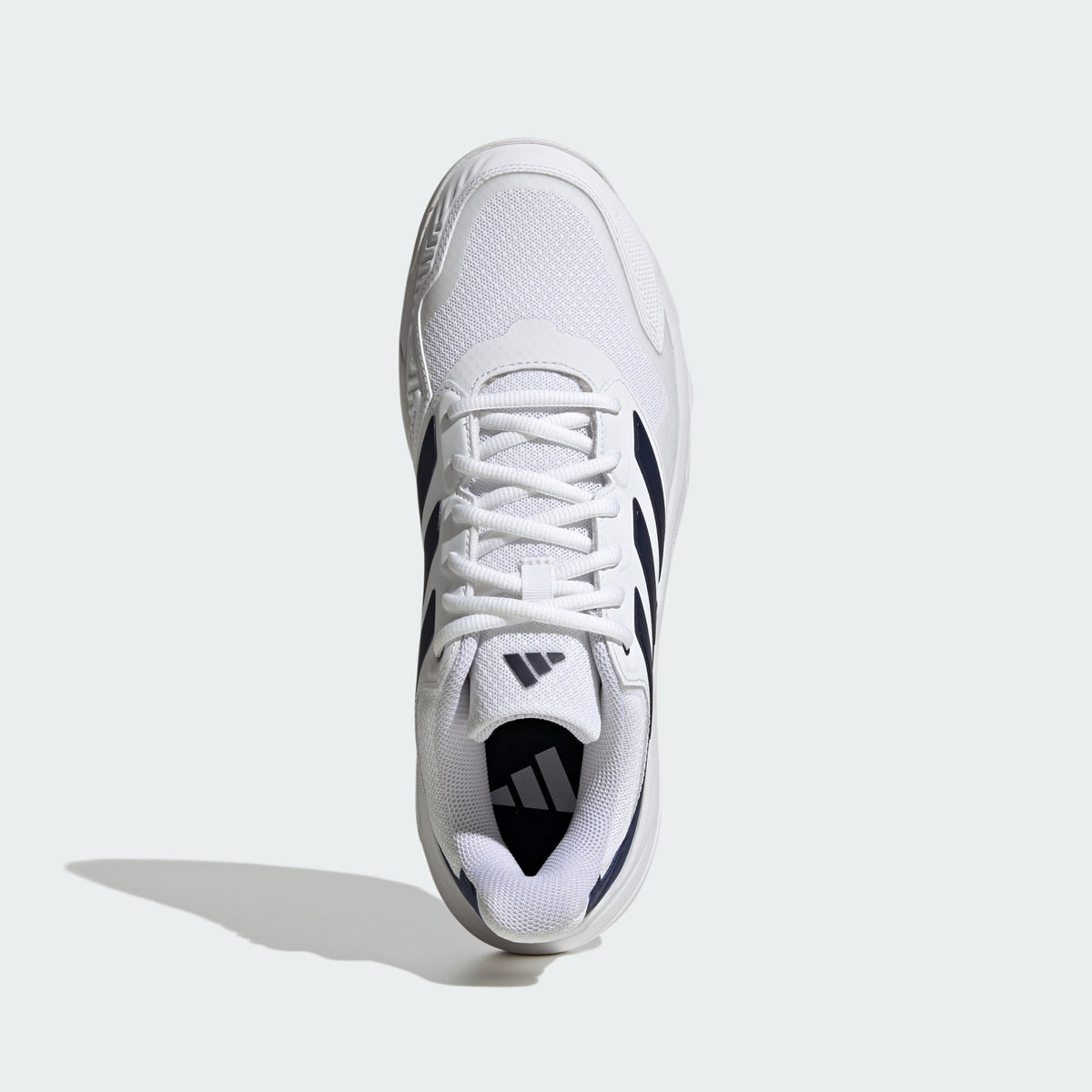 Adidas CourtJam Control 3 Men’s Tennis Shoes – Cloud White/Dark Blue/Cyber Metallic