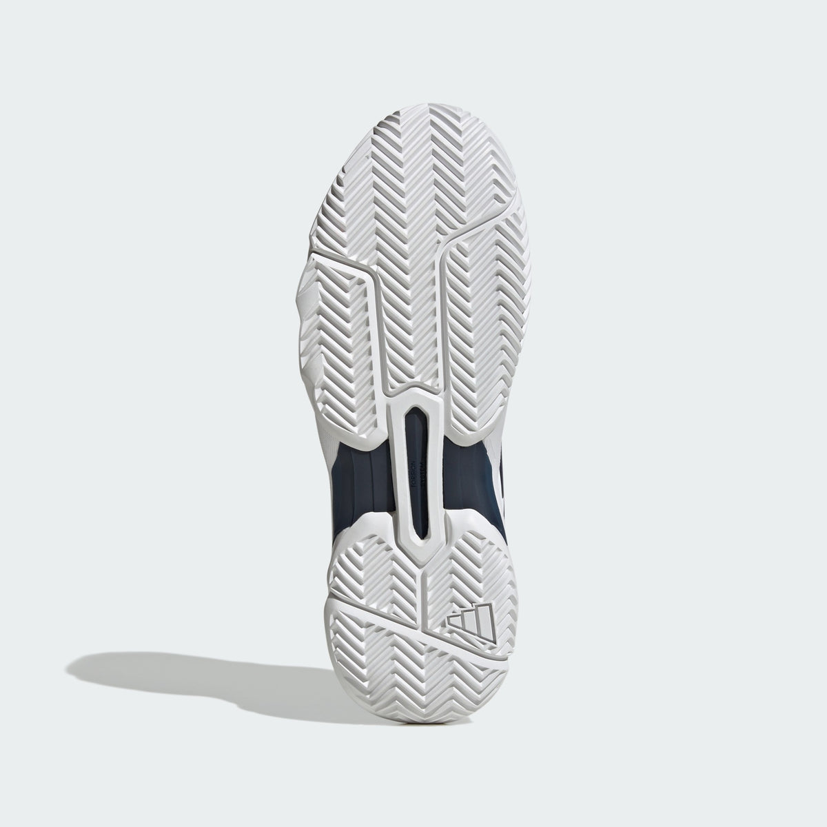 Adidas CourtJam Control 3 Men’s Tennis Shoes – Cloud White/Dark Blue/Cyber Metallic