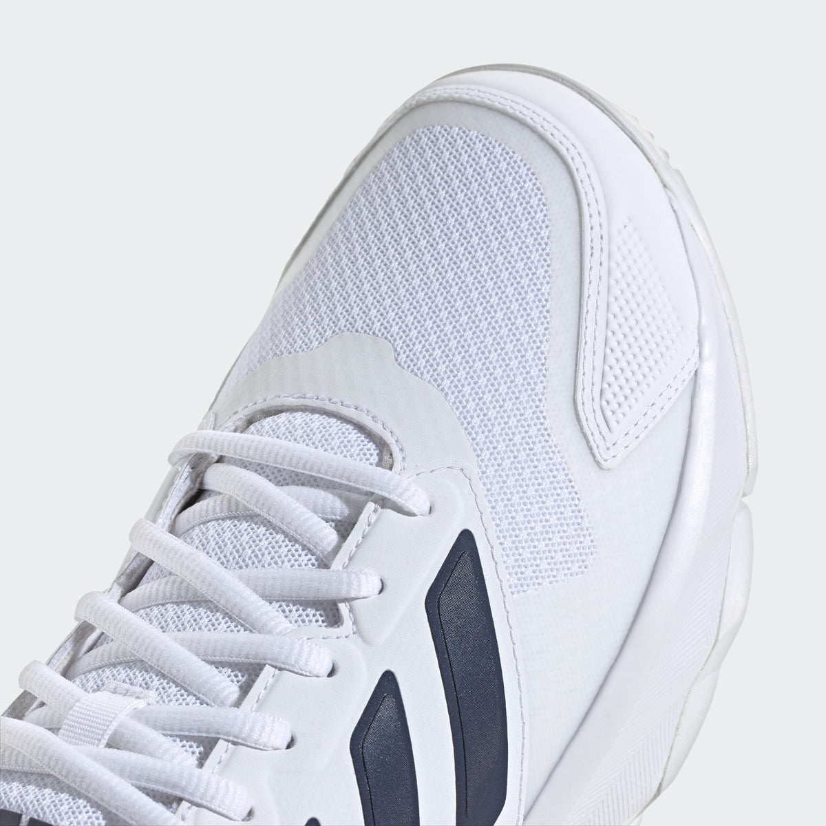 Adidas CourtJam Control 3 Men’s Tennis Shoes – Cloud White/Dark Blue/Cyber Metallic