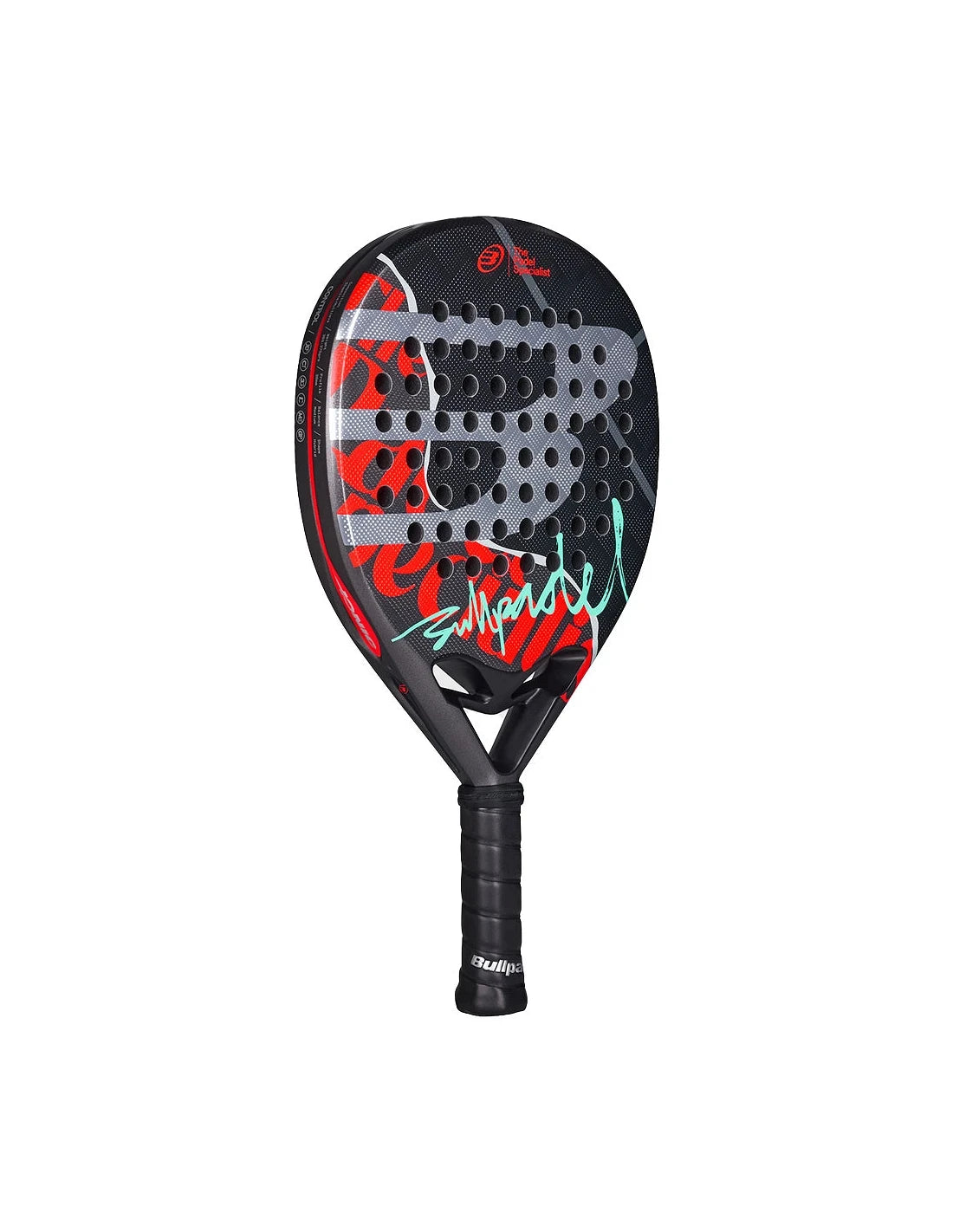 Bullpadel Ionic Control 26 padel racket with black and yellow design, featuring a lightweight frame and textured hitting surface.
