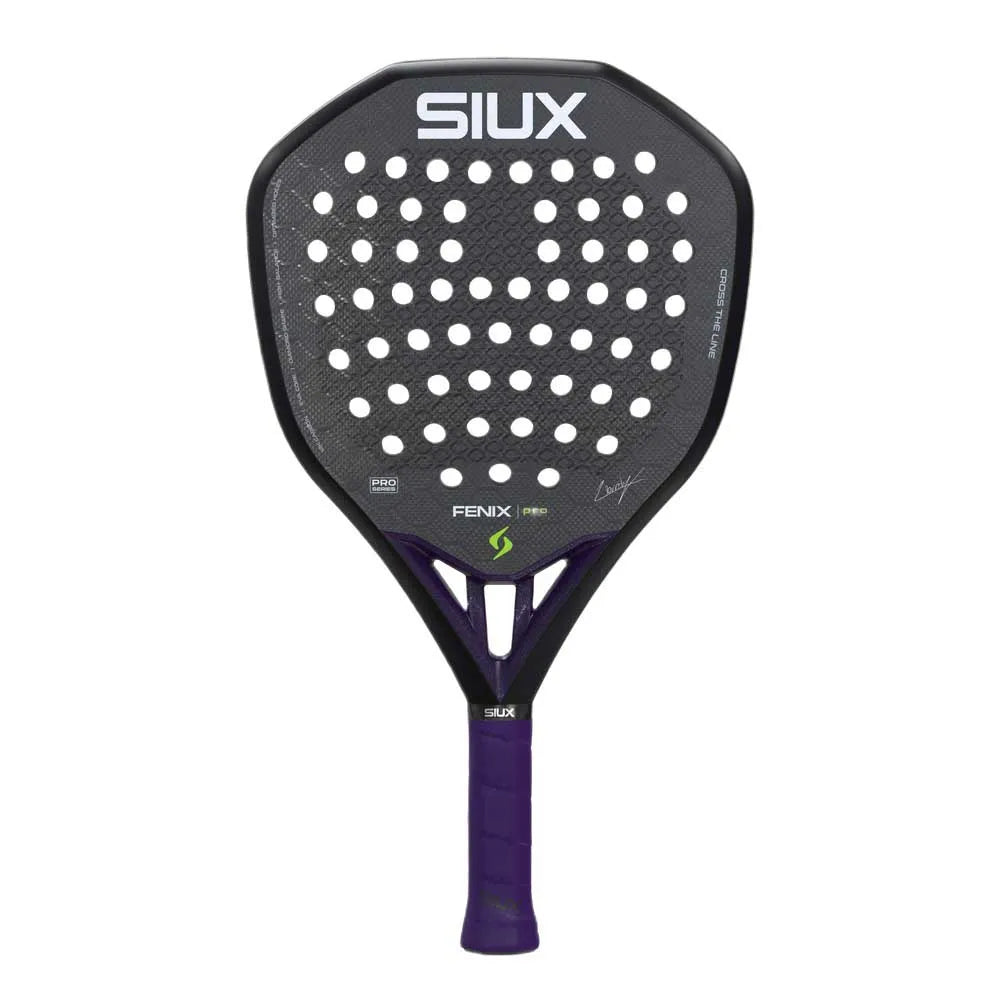 Purple Siux Fenix Pro 2026 padel racket with ergonomic grip and sleek design, ideal for competitive players.