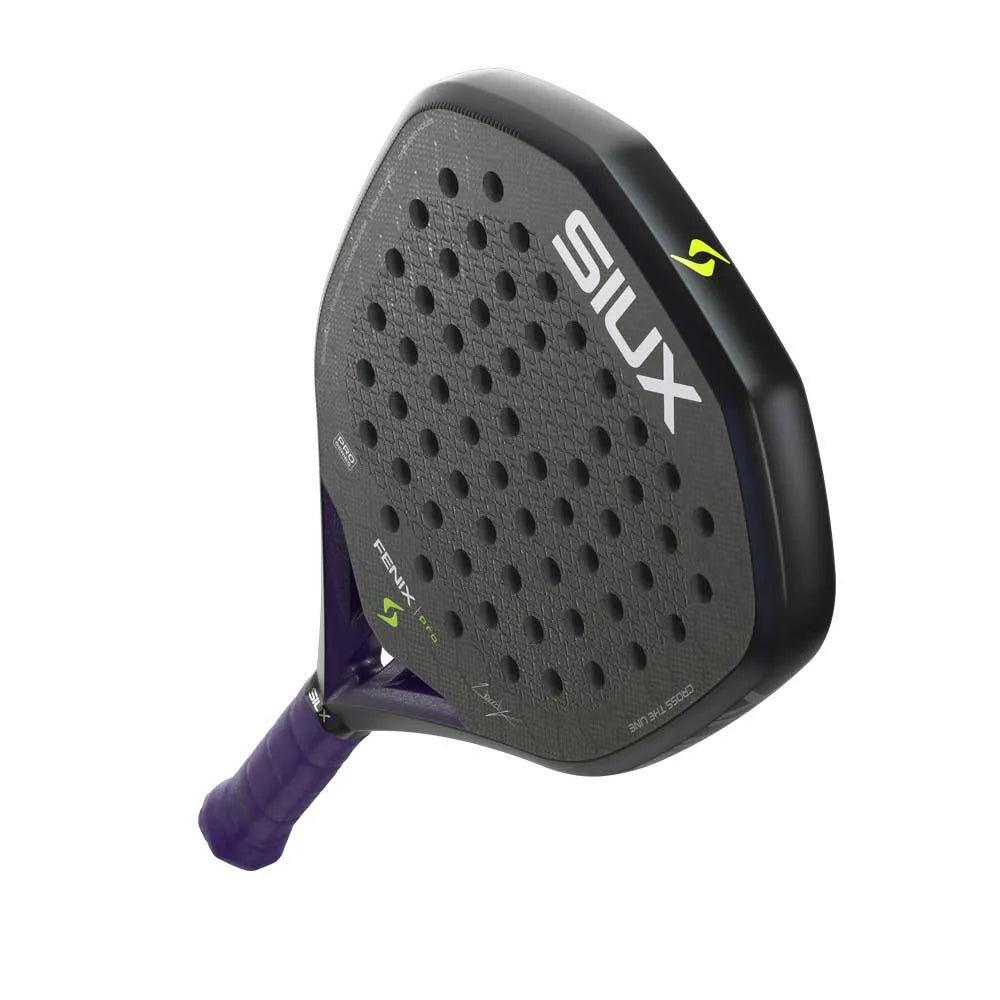 Purple Siux Fenix Pro 2026 padel racket with ergonomic handle and sleek design, ideal for advanced players.