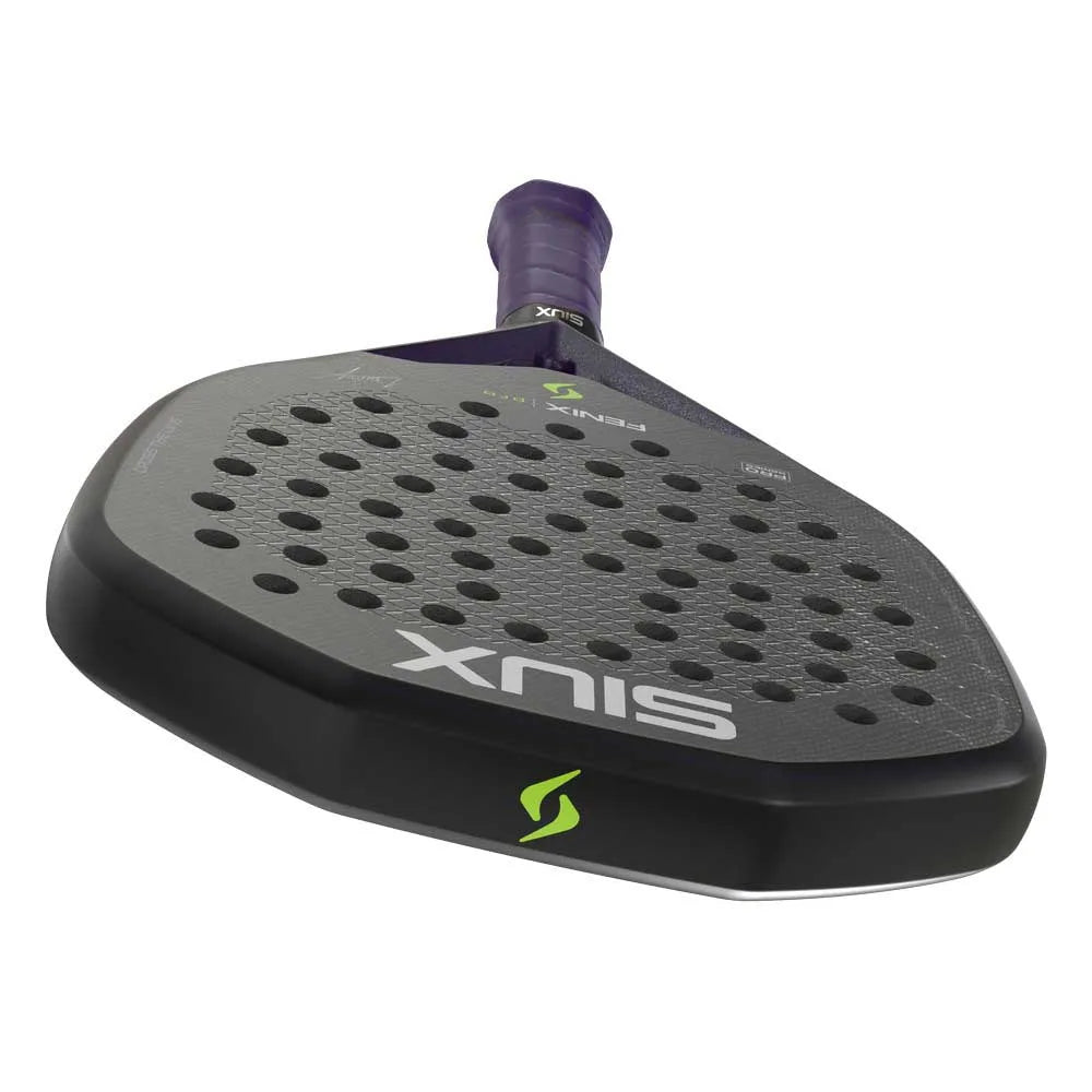 Purple Siux Fenix Pro 2026 padel racket with ergonomic handle and modern design, ideal for advanced players.